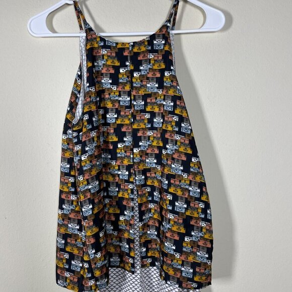 Porridge Women's Bown suitcase print Fully Lined tank top size XS - Picture 4 of 4